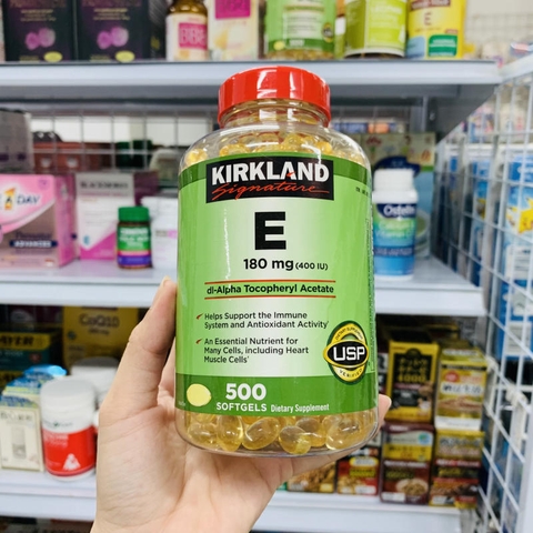 VIÊN UỐNG BỔ SUNG VITAMIN E 400 IU KIRKLAND 500 VIÊN