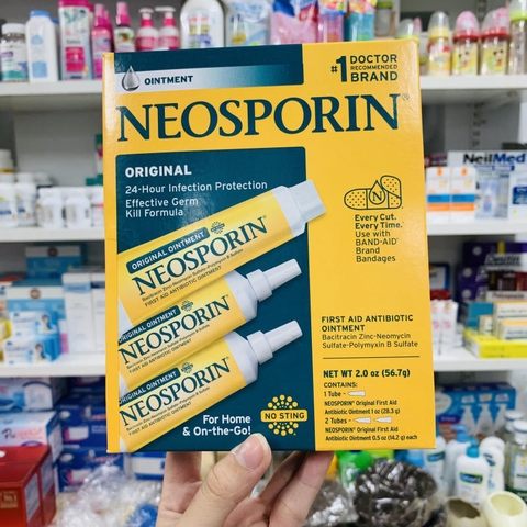 SET KEM TRỊ PHỎNG NEOSPORIN ORIGINAL- 1TUBE 28.3g + 2TUBES 14.2g