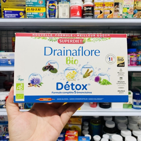 NƯỚC THẢI ĐỘC CƠ THỂ CHUYÊN SÂU DRAINAFLORE BIO DETOX - 300ML