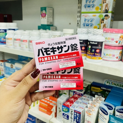 THUỐC XỔ GIUN PAMOXAN 6 VIÊN NHẬT BẢN
