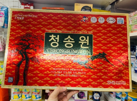 TINH DẦU THÔNG ĐỎ HÀN QUỐC CHEONG SONG WON SAMSUNG - 180 VIÊN
