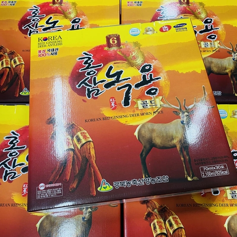 NƯỚC HỒNG SÂM NHUNG HƯƠU HÀN QUỐC KYUNGPOOK - 30 x 70ML