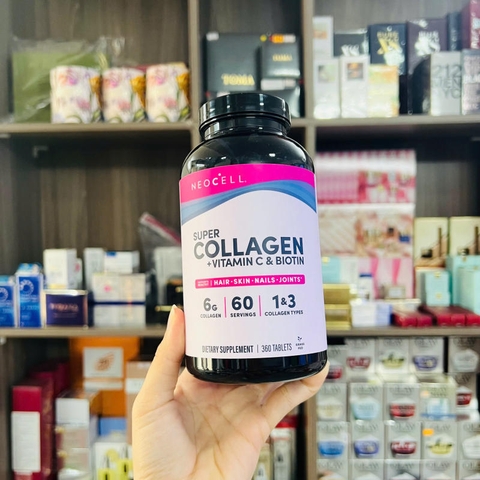 VIÊN UỐNG ĐẸP DA NEOCELL SUPER COLLAGEN+C TUPE 1& 3 360 VIÊN ( MỸ)