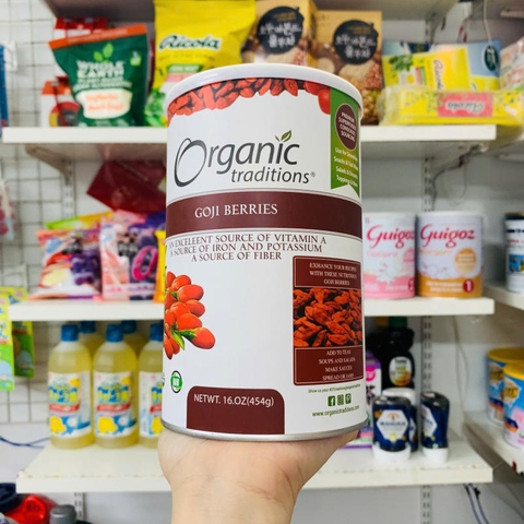 HẠT KỶ TỬ ORGANIC TRADITIONS GOJI BERRIES- 454G 12/2027