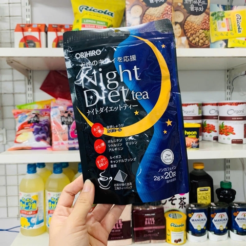 TRÀ GIẢM CÂN ORIHIRO NIGHT DIET TEA NHẬT BẢN 20 GÓI