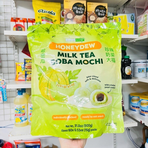 BÁNH MOCHI DƯA LƯỚI HONEYDEW MILK TEA BOBA MOCHI 900G