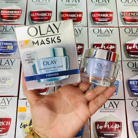 MẶT NẠ NGỦ SĂN CHẮC DA OLAY OVERNIGHT GEL MASK WITH VITAMIN A FIRMING 50ML