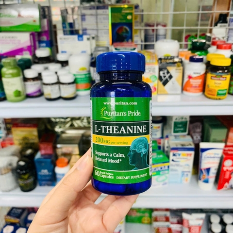 VIÊN UỐNG BỔ NÃO GIẢM STRESS L-THEANINE 200MG PURITAN'S PRIDE - 60 VIÊN