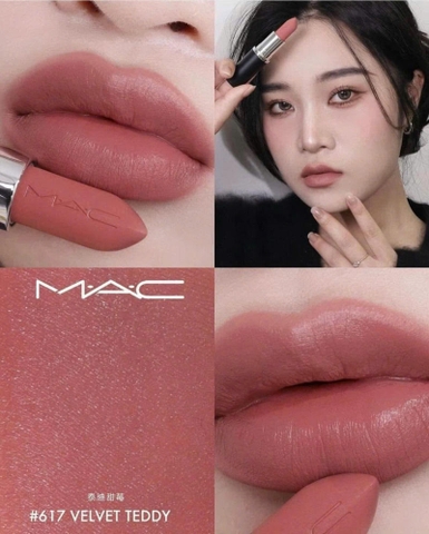 SON MAC MACXIMAL MATTE 617 VELVET TEDDY MÀU NÂU CAM ĐẤT - 3.5G