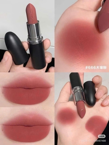 SON MAC MACXIMAL MATTE 666 SWEET DEAL MÀU HỒNG ĐẤT - 3.5G