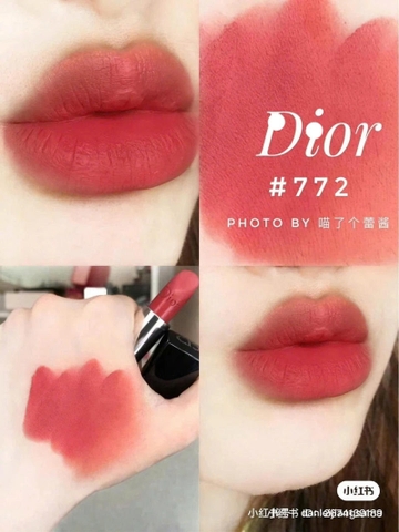 SON DIOR ROUGE VELVET 772 CLASSIC ROSEWOOD - HỒNG ĐẤT