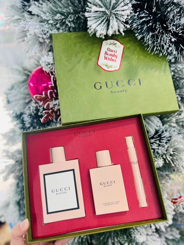 SET NƯỚC HOA NỮ GUCCI BLOOM EAU DE PARFUM ( EDP 100ML + BODY LOTION 100ML + EDP 10ML)