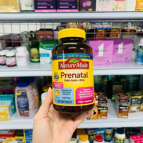 VIÊN UỐNG BỔ BÀ BẦU PRENATAL MULTI+DHA- VITAMIN TỔNG HỢP CHO BÀ BẦU 150 VIÊN