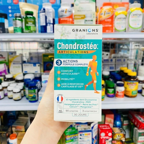 VIÊN UỐNG HỖ TRỢ XƯƠNG KHỚP GRANIONS CHONDROSTEO 90 VIÊN CỦA PHÁP