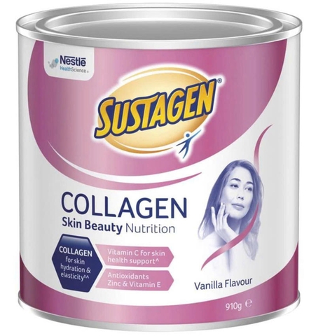 SỮA SUSTAGEN COLLAGEN SKIN BEAUTY NUTRITION VỊ VANILLA 910G