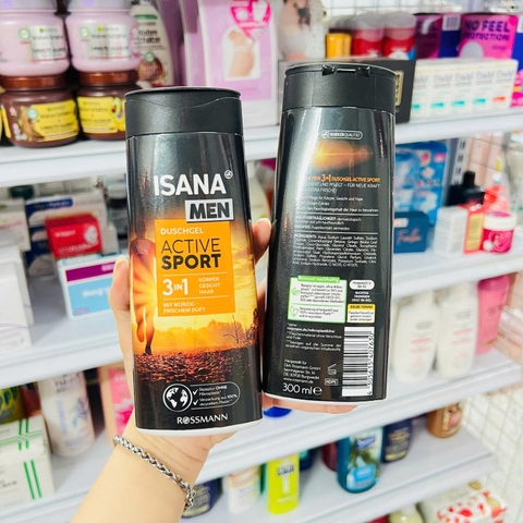 TẮM GỘI ISANA MEN 3IN1 300ML ĐỨC
