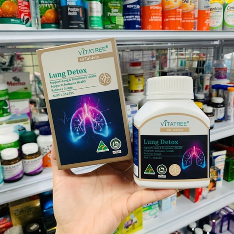 VIÊN UỐNG THẢI ĐỘC PHỔI LUNG DETOX VITATREE ÚC - 60 VIÊN