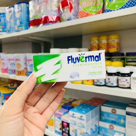 THUỐC TẨY GIUN DẠNG VIÊN FLUVERMA CHO TRẺ EM VÀ NGƯỜI LỚN VỈ 6 VIÊN
