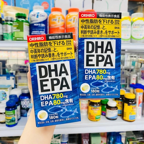 VIÊN UỐNG BỔ NÃO DHA EPA ORIHIRO - 180 VIÊN