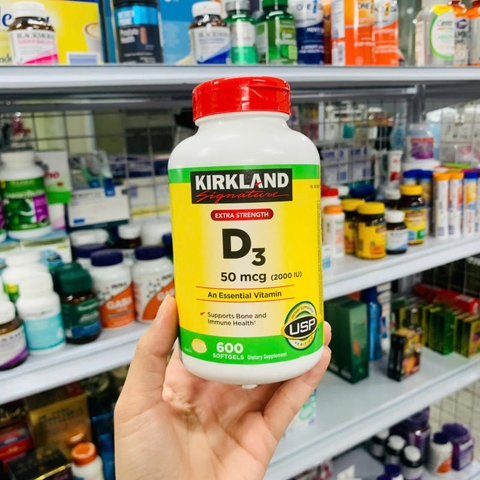 VIÊN UỐNG D3 50 MCG (2000 IU) KIRKLAND SIGNATURE