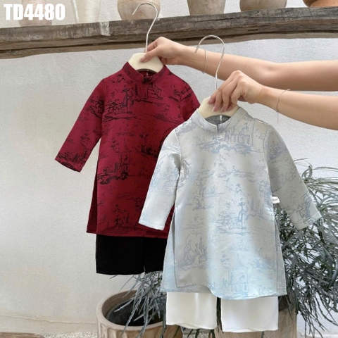 Set Áo Dài Họa Tiết