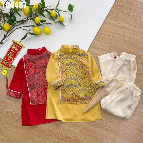 Set Áo Dài Gấm Rồng