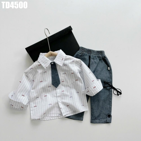 Set Áo Sơ Mi Ô Tô Kèm Quần