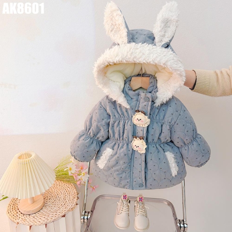 Áo Khoác Chần Bông Tai Thỏ