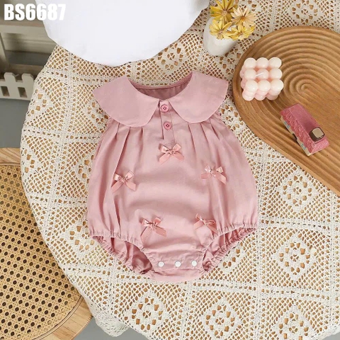 Body Cổ Tròn Đính Nơ