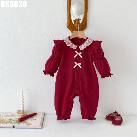 Body Tay Dài Liền Thân Đính Nơ