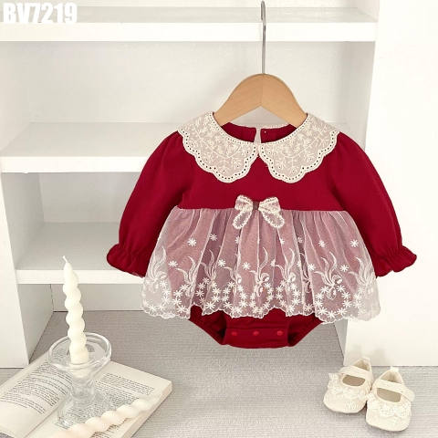 Body Váy Voan Tay Dài