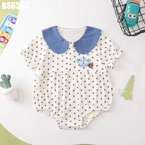 Body Chấm Bi Cổ Tròn