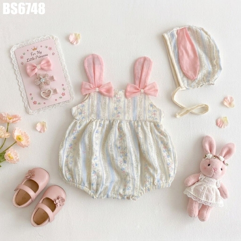 Set Body Thỏ Hoa Xanh