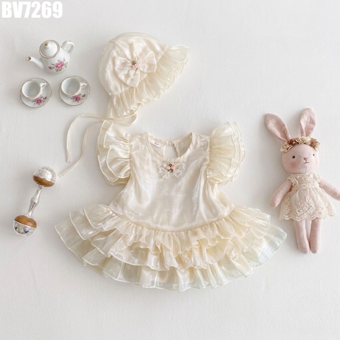 Set Body Váy Voan Nhiều Tầng