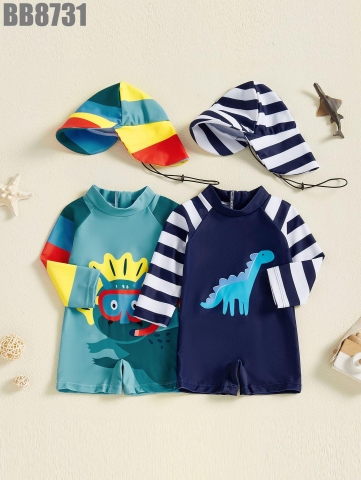 Set Đồ Bơi Liền Tay Dài Khủng Long