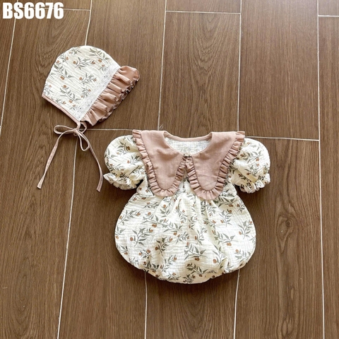 Set Body Hoa Lá Kèm Nón