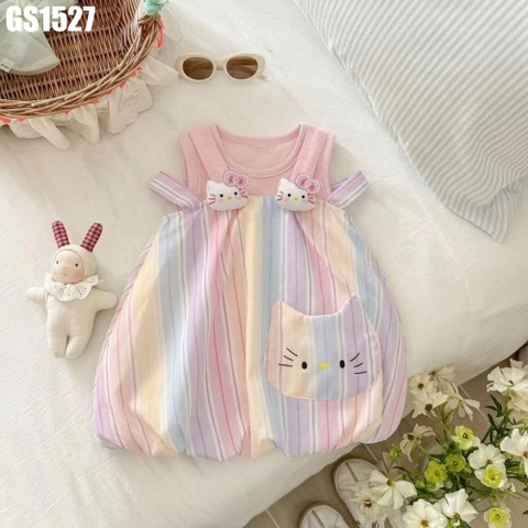 Set Áo Yếm Kitty Cầu Vồng