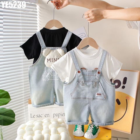 Set Áo Gấu Yếm Denim