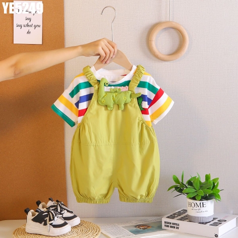 Set Áo Sọc Yếm Khủng Long