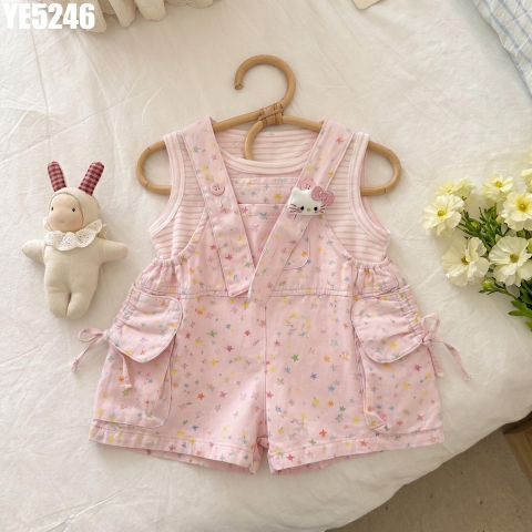 Set Áo Sọc Yếm Ngôi Sao