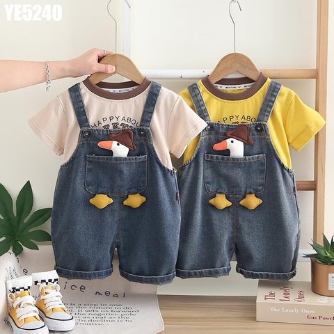 Set Áo Kèm Yếm Con Vịt