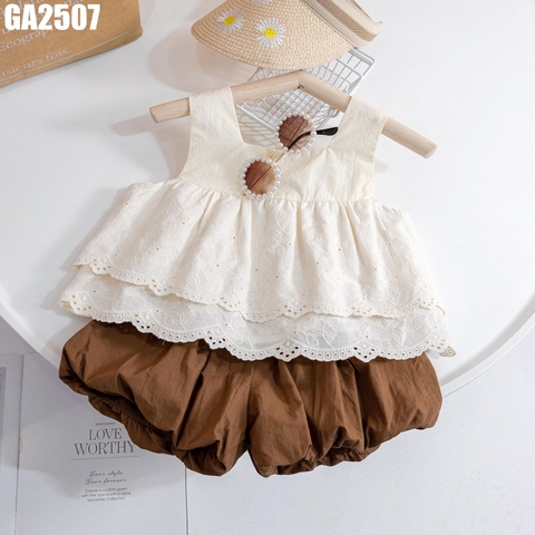 Set Áo Họa Tiết Chìm Kèm Quần