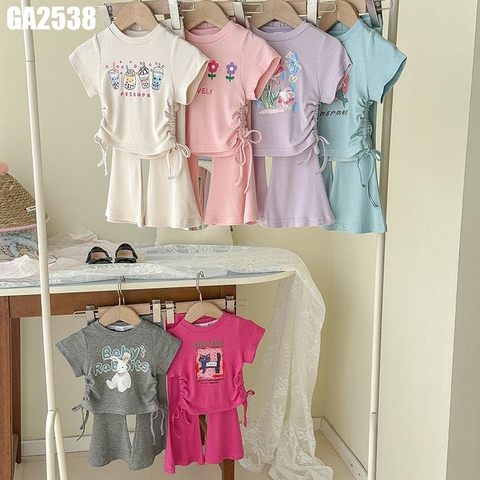 Set Áo Dây Rút Quần Loe