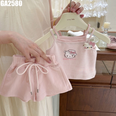 Set Áo Dây Mèo Quần Ngắn
