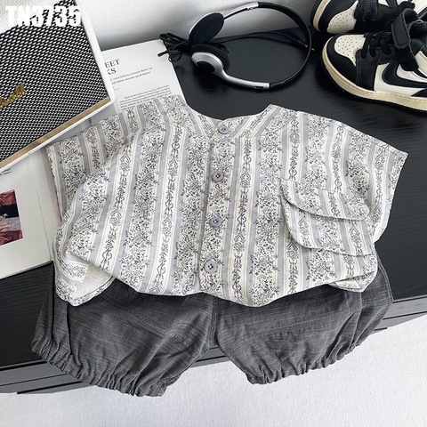 Set Áo Hoa Văn Kèm Quần