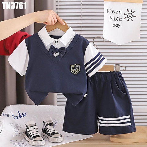 Set Áo Polo Giả Gile Kèm Quần