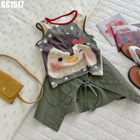 Set Áo Cánh Cụt Kèm Váy