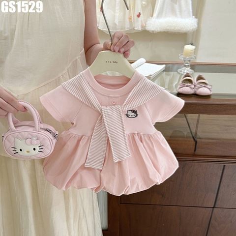 Set Váy Bí Khăn Quàng Cổ