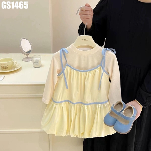 Set Áo Tay Dài Váy 2 Dây