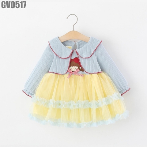 Váy Giả Khoác Bé Gái Voan